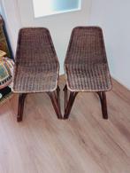 Vintage rotan manou stijl jaren 70, Gebruikt, Bruin, Riet of Rotan, Ophalen of Verzenden