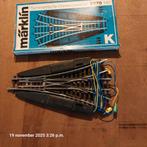 Marklin K-rail driewegwissel - 2270, Wisselstroom, Gebruikt, Rails, Ophalen of Verzenden