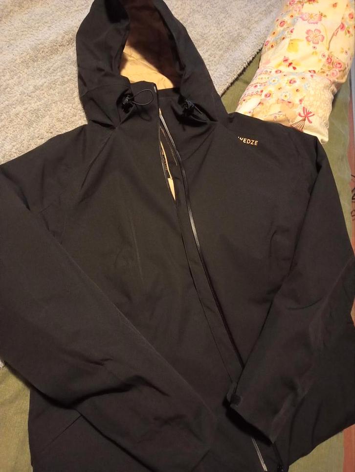 Dames Skijas - Wedze - Zwart, Kleding | Dames, Jassen | Zomer, Zo goed als nieuw, Maat 38/40 (M), Zwart, Ophalen of Verzenden