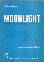 Bo491 bladmuziek: ted herold-- moonlight (langzame foxtrot), Muziek en Instrumenten, Bladmuziek, Ophalen of Verzenden, Gebruikt