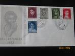 Nico Nederland FDC 33 Blanco Dichte Klep 1957, Ophalen of Verzenden, Onbeschreven, Nederland