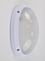 Vintage simes buitenlamp wandlamp metaal glas ’80 italy wit, Wandlamp, Waterbestendig, Ophalen of Verzenden, Netvoeding