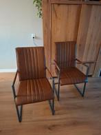 Twee eetkamerstoelen pronto, Ophalen, Overige materialen, Twee, Bruin