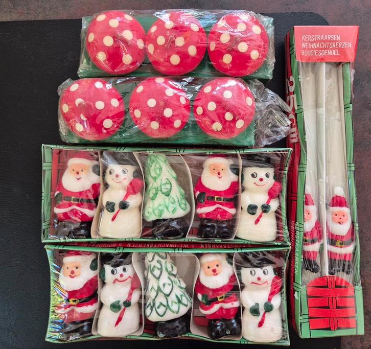Vintage kerst kaarsjes, Diversen, Kerst, Ophalen of Verzenden