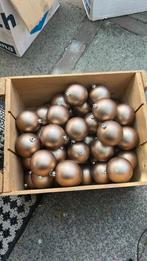 Kerstballen, 48, kunststof, beige/ zalm, Ophalen of Verzenden, Gebruikt