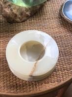 Onyx schaal / decoratief object, Huis en Inrichting, Ophalen of Verzenden, Zo goed als nieuw, Rond, Glas