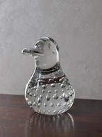 Vintage Presse Papier Beeldje Eendje Glas 9 cm, Antiek en Kunst, Ophalen of Verzenden