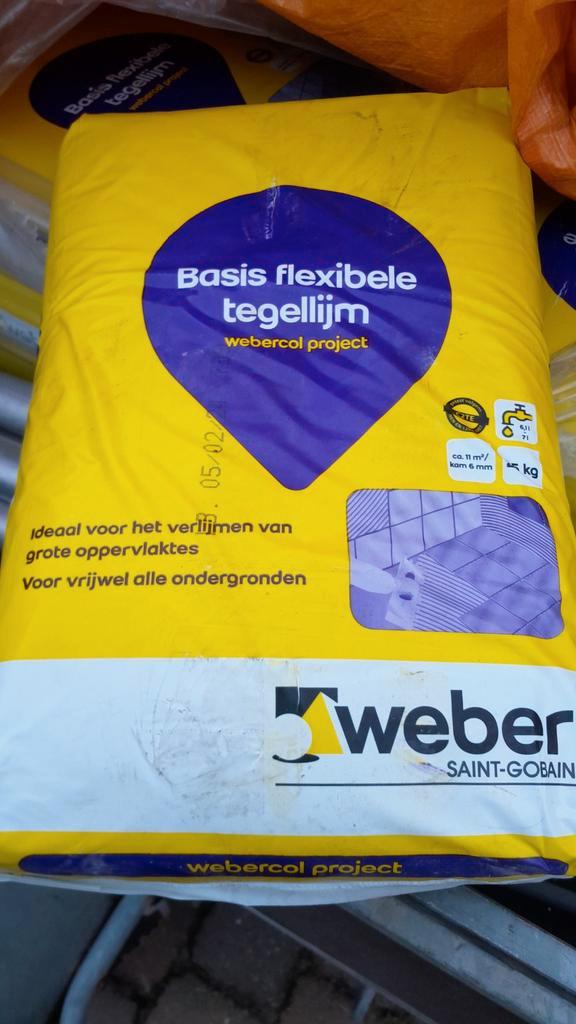 Webercol Project Basis Flexibele Tegellijm, Doe-het-zelf en Verbouw, Tegels, Nieuw, Overige typen, Overige materialen, 60 cm of meer