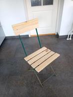 Vintage retro inklapbare Franse bistro stoel., Huis en Inrichting, Stoelen, Gebruikt, Overige kleuren, Art Deco, Franse bistro stoel