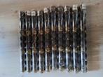 100 kerstballen animal mat zwart glitter goud panterprint, Ophalen of Verzenden, Nieuw