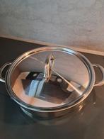 IKEA Hapjespan RVS 28cm, Ophalen of Verzenden, Zo goed als nieuw, Rvs, Keramische plaat