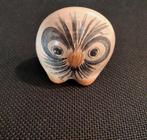 Vintage Tonala Mexico Keramiek Uil Beeldje - Handgeschilderd, Verzamelen, Verzenden, Zo goed als nieuw, Dier