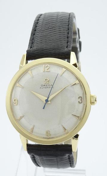 Omega 2710 Bumper 18 kt uit 1952 cal 354 Honeycomb dial beschikbaar voor biedingen