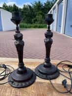 Lampenvoeten / Vrouwenfiguren / art deco, Huis en Inrichting, Ophalen, Klassiek uniek, Zo goed als nieuw, Metaal