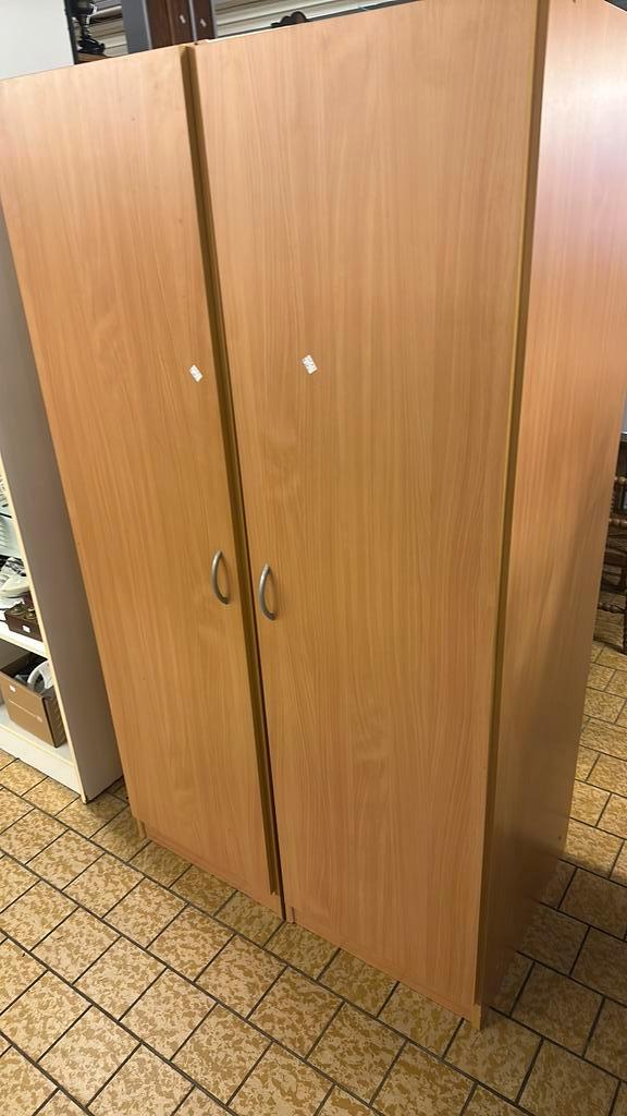 Bruine kledingkasten, Huis en Inrichting, Kasten | Kledingkasten, Gebruikt, 150 tot 200 cm, 50 tot 100 cm, 50 tot 75 cm, Met deur(en)