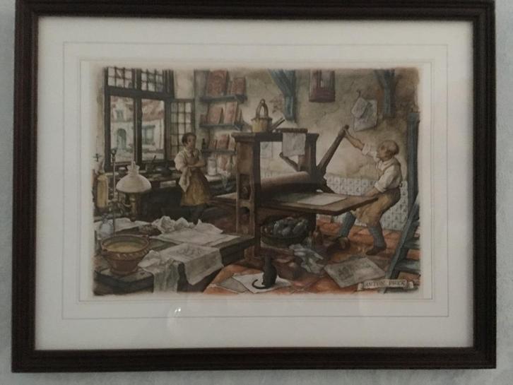 Anton  .  Pieck, Antiek en Kunst, Kunst | Litho's en Zeefdrukken, Ophalen of Verzenden