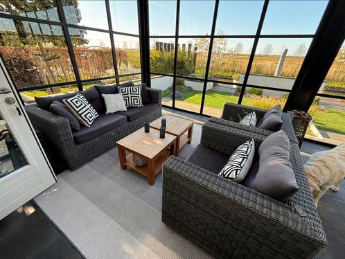 Complete tuin/veranda loungeset tuinset, Tuin en Terras, Tuinsets en Loungesets, Gebruikt, Tuinset, Kunststof, Bank, Bijzettafel