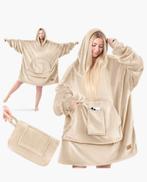 Oversized Hoodie - Fleece - Deken met mouwen - Nieuw -, Kleding | Dames, Huispakken, Wit, Maat 46/48 (XL) of groter, Ophalen of Verzenden