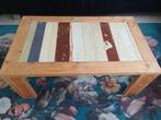 Steigerhouten salontafel, Ophalen, Gebruikt, 50 tot 100 cm, Minder dan 50 cm