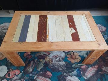 Steigerhouten salontafel  beschikbaar voor biedingen