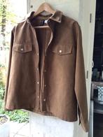 Suedelook overhemd/blouse, H&M, Bruin, Ophalen of Verzenden, Zo goed als nieuw