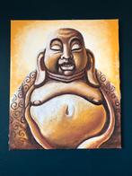 Schilderij uit Bali - Boeddha - 59 x 70 cm, Ophalen, 50 tot 75 cm, Zo goed als nieuw, Schilderij
