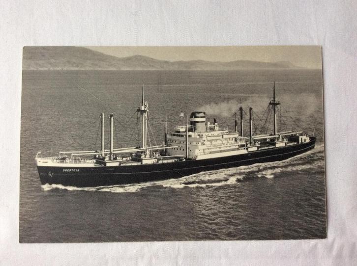 s.s. Soestdijk Luchtfoto HAL bouwjaar 1948, Verzamelen, Scheepvaart, Gebruikt, Kaart, Foto of Prent, Ophalen of Verzenden
