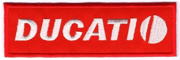 Ducati stoffen opstrijk patch embleem #8, Motoren, Accessoires | Overige, Nieuw, Ophalen of Verzenden