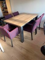 Complete eetkamer, Huis en Inrichting, Ophalen, Zo goed als nieuw, 4 tot 6 stoelen
