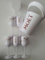 Moët & Chandon Wijnkoeler + 5 Acryl Champagneglazen, Ophalen of Verzenden