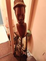 Houten beeld van een man met hoed, Ophalen