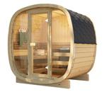 Cube Buitensauna SKOG KAKS160 Noordse Spar, Ophalen of Verzenden, Nieuw, Fins of Traditioneel, Complete sauna