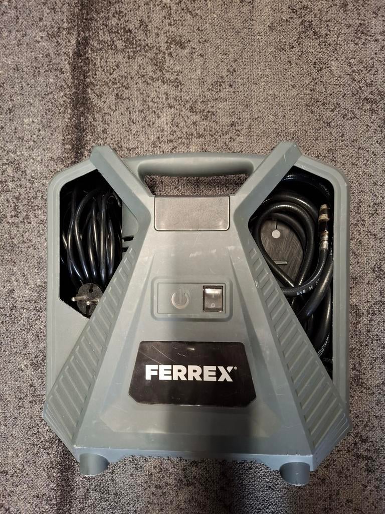 Ferrex draagbare compressor  CQB180D-1/1667, Doe-het-zelf en Verbouw, Compressors, Minder dan 25 liter, Ophalen of Verzenden, Minder dan 200 liter/min