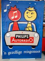 Originele Poster Philips Autoradio Bolleman, Verzenden, A1 t/m A3, Reclame, Rechthoekig Staand