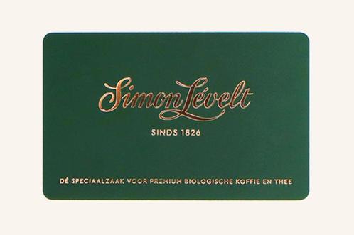 simonlevelt cadeaukaart / voucher 100€, Tickets en Kaartjes, Kortingen en Cadeaubonnen, Eén persoon, Cadeaubon