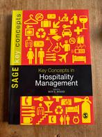 Studieboek Key Concepts in Hospitality Management - Roy C. W, Ophalen of Verzenden, Zo goed als nieuw, Management