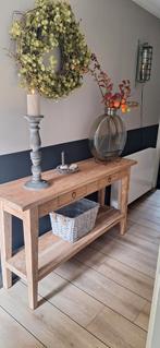 Teak Sidetable - Landelijke Stijl, Huis en Inrichting, Tafels | Sidetables, Ophalen