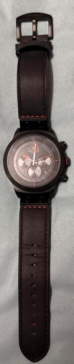 Alpha Sierra horloge, Overige merken, Leer, Staal, Polshorloge