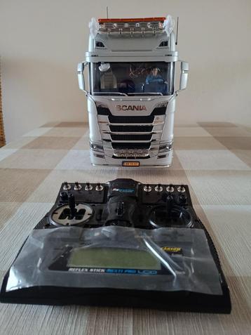 Tamiya / Carson Scania 770S + Trailer en Trailer accessoires beschikbaar voor biedingen