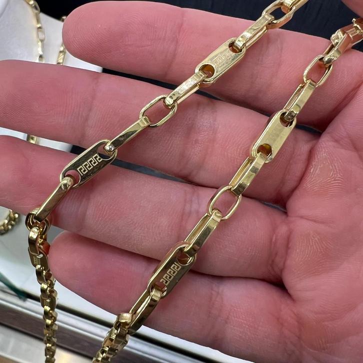 Prachtige 14kt gouden monte carlo ketting, Sieraden, Tassen en Uiterlijk, Kettingen, Nieuw, Goud, Ophalen of Verzenden