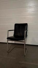 4 echte Leren stoelen, Huis en Inrichting, Stoelen, Ophalen, Gebruikt, Vijf, Zes of meer stoelen
