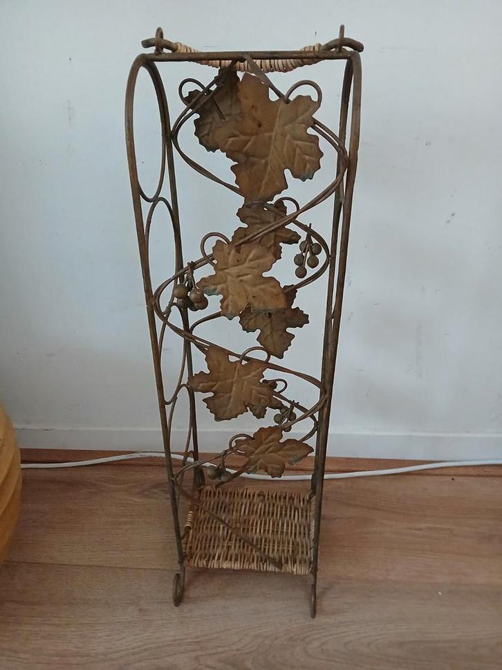 Vintage Wijnrek met Druivenmotief, Huis en Inrichting, Woonaccessoires | Overige, Ophalen of Verzenden