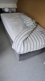 Boxspring met Auping Matras - 90x200 cm, Ophalen, Gebruikt, 90 cm, Eenpersoons