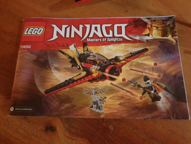 Lego Ninjago 70650 Vliegtuig, Kinderen en Baby's, Speelgoed | Duplo en Lego, Zo goed als nieuw, Lego, Ophalen of Verzenden