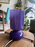 Paarse Vintage IKEA Tafellamp, Ophalen, Gebruikt, Glas, Minder dan 50 cm