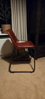 leuke bruine leer ? stoel burostoel bureaustoel !, Ophalen, Gebruikt, Bruin, Leer