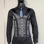 Heren zwart middeleeuws korset steampunk gothic, Kleding | Heren, Verzenden, Nieuw, Overige maten, Kleding