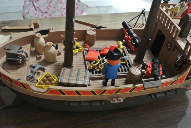 Vintage Playmobil piraten boot '70, Kinderen en Baby's, Speelgoed | Playmobil, Gebruikt, Complete set, Ophalen of Verzenden