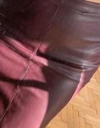 Leren Donker Rode Rok maat M, Kleding | Dames, Rokken, Verzenden, Zo goed als nieuw, Rood