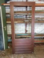 Hard  houten  buiten  deur, Ophalen, Zo goed als nieuw, Buitendeur, 200 tot 215 cm
